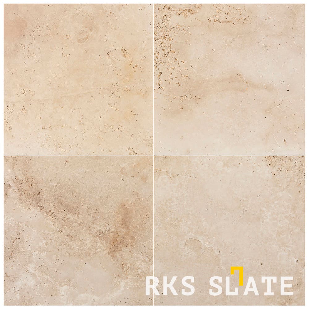 Натуральная плитка из травертина Classic Cross Cut идеальна для интерьера и экстерьера — RKS SLATE 