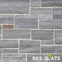 Натуральный камень для фасада RKS SLATE Grey Quartz Strips