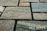 Кварцитовая брусчатка RKS SLATE, варианты цветов и фактур