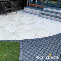 RKS Slate Belgian Black Limestone 200х100 мм. Прочная тротуарная плитка и плитка для пола из натурального известняка. Лучшая цена на плитку из камня известняк